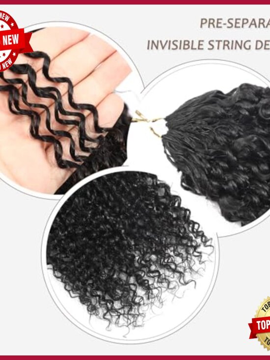 Kinky Curly Human Hair Extensions 18 Inch Knotless Pre-Separated 70g Pack main image 5